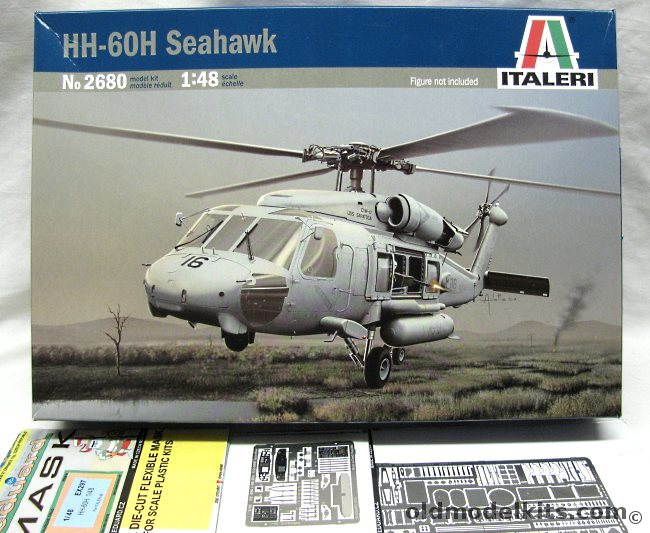 Italeri 1/48 HH-60H Seahawk + 2x Eduard PE Details and Mask, 2680 plastic model kit